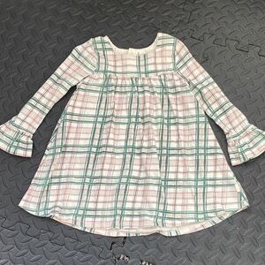 Plaid Long Sleeve Toddler Dress